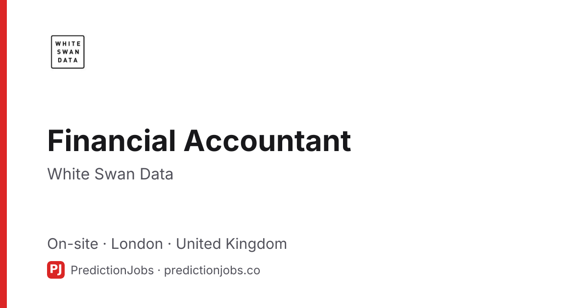Financial Accountant at White Swan Data · PredictionJobs
